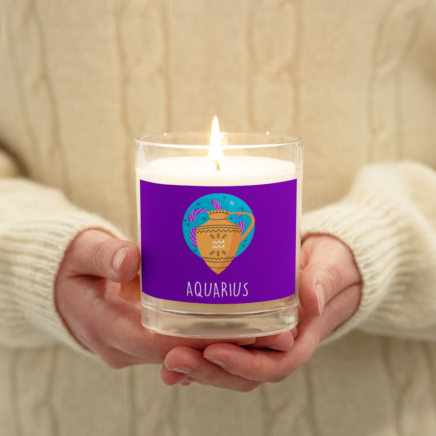 AQUARIUS ZODIAC Wish Candle - Premium Candles from The Wishful Fish Kids - Just $16! Shop now at The Wishful Fish Kids