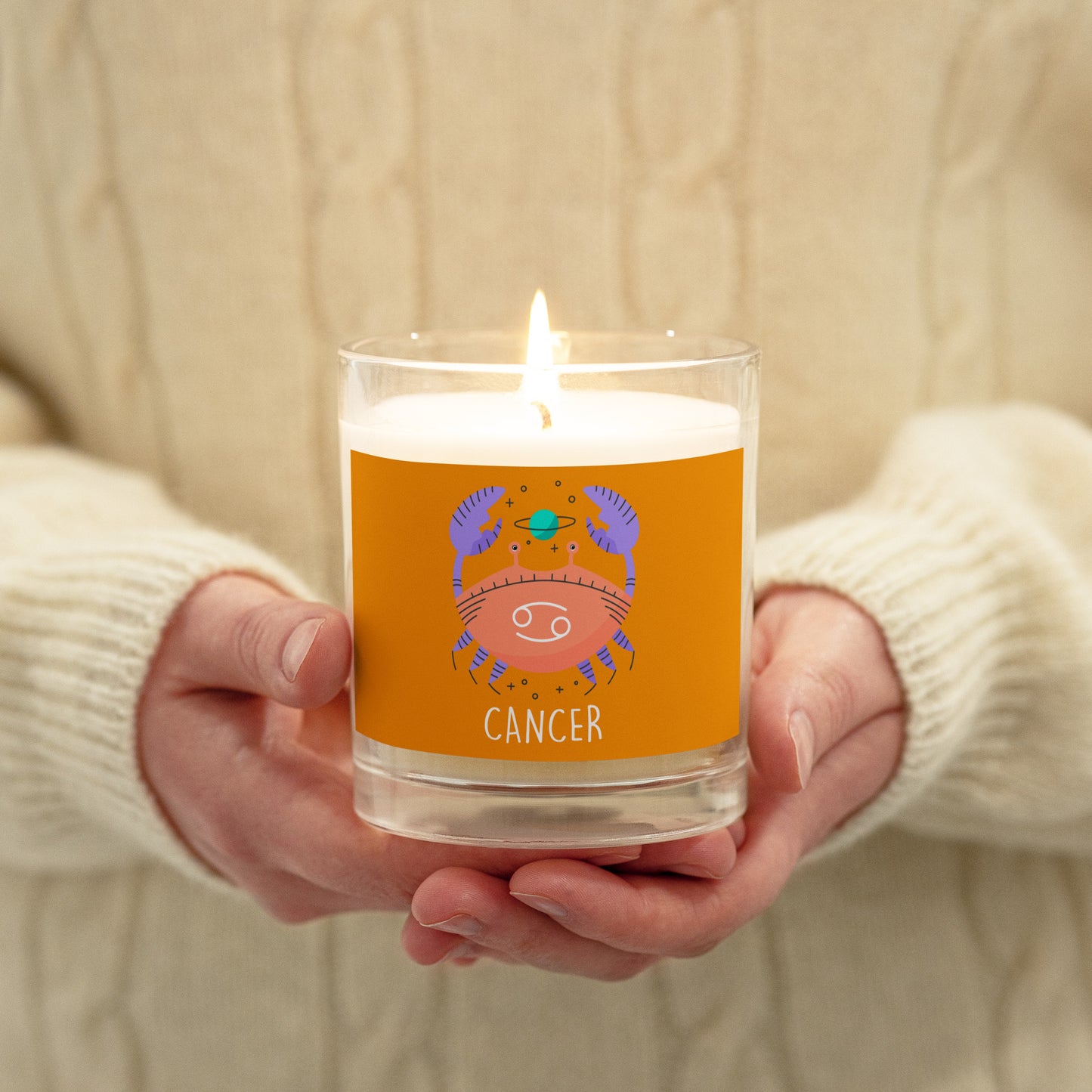 CANCER ZODIAC Wish Candle - Premium Candles from The Wishful Fish Kids - Just $16! Shop now at The Wishful Fish Kids