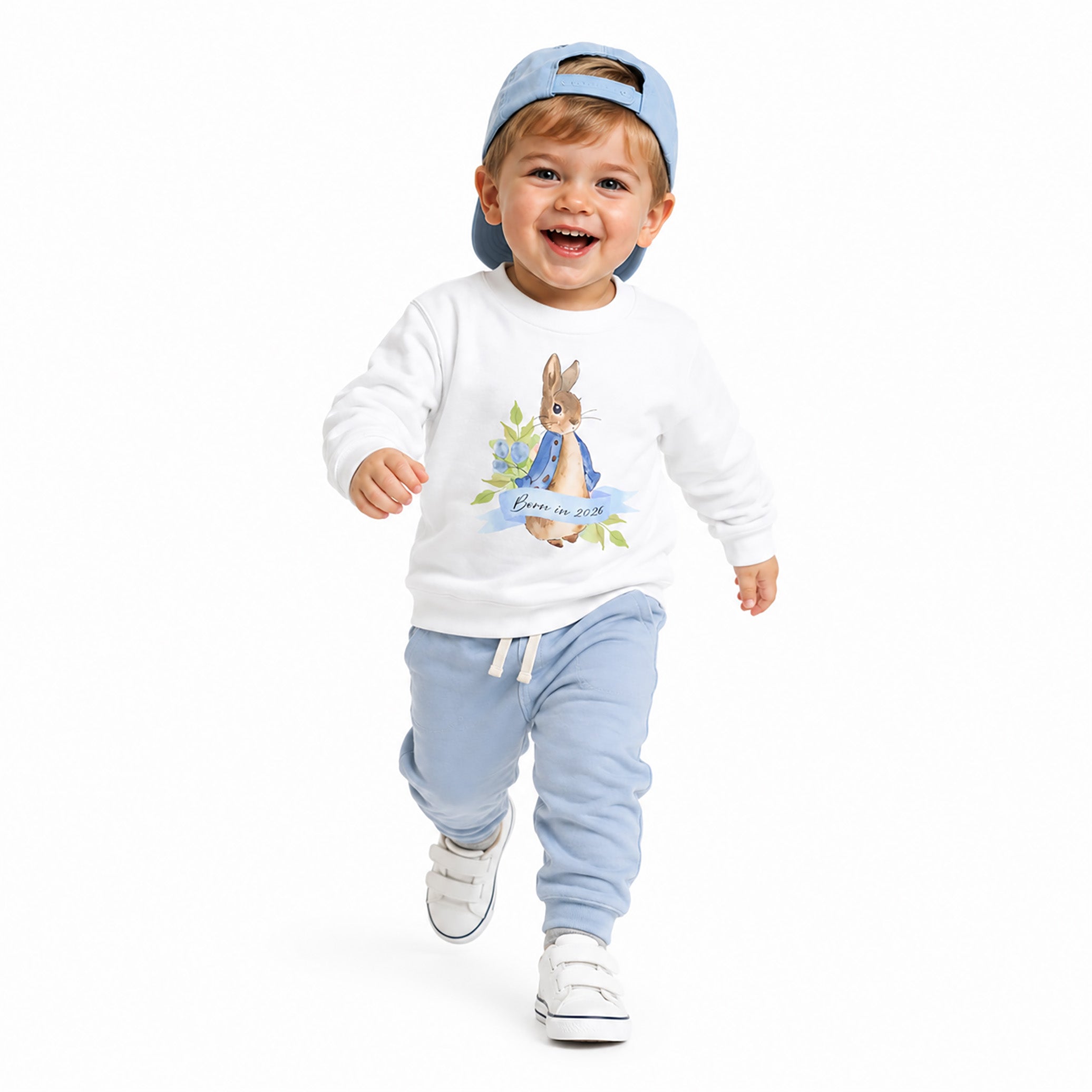 Peter Rabbit  Crew Neck Sweatshirt — Cozy Storybook Style for Little Ones