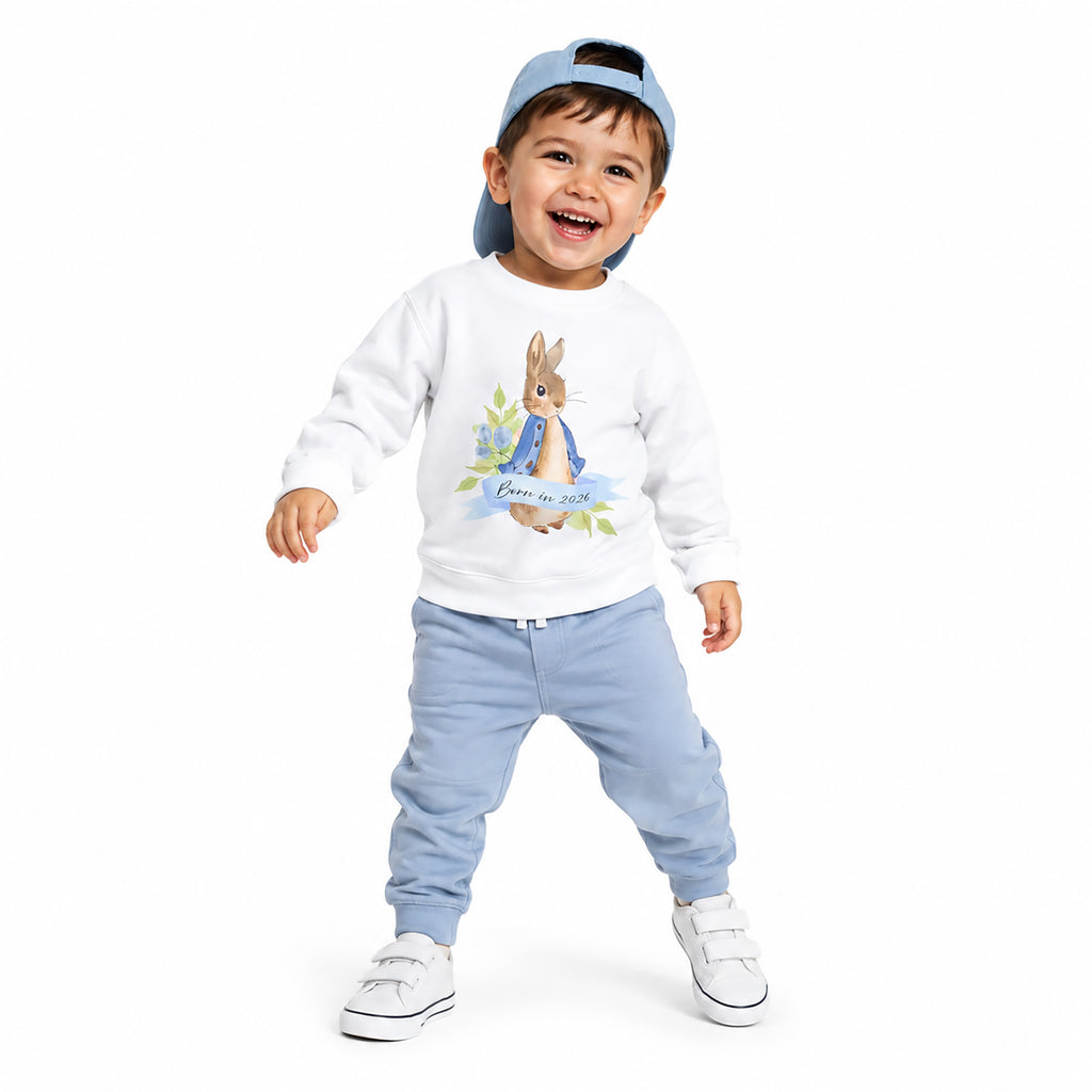 Peter Rabbit  Crew Neck Sweatshirt — Cozy Storybook Style for Little Ones