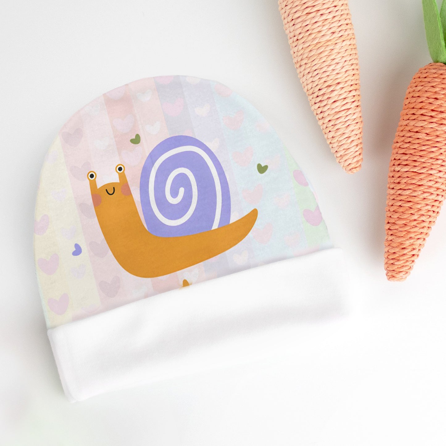 Baby Beanie Hat Snails — Soft, Comfy Everyday Essential for Little Ones