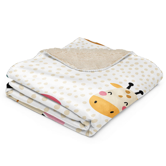 BABY ANIMALS Sherpa Blanket - Premium Baby Blanket from The Wishful Fish Kids - Just $34! Shop now at The Wishful Fish Kids