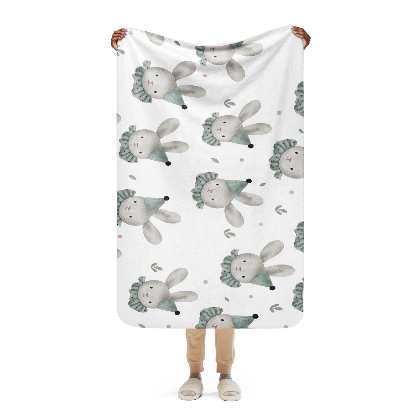 BABY BUNNIES Sherpa Blanket - Premium Baby Blanket from The Wishful Fish Kids - Just $36! Shop now at The Wishful Fish Kids