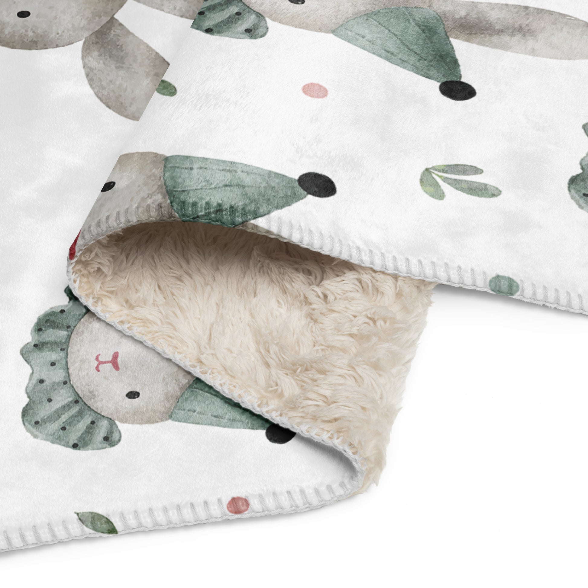 BABY BUNNIES Sherpa Blanket - Premium Baby Blanket from The Wishful Fish Kids - Just $36! Shop now at The Wishful Fish Kids