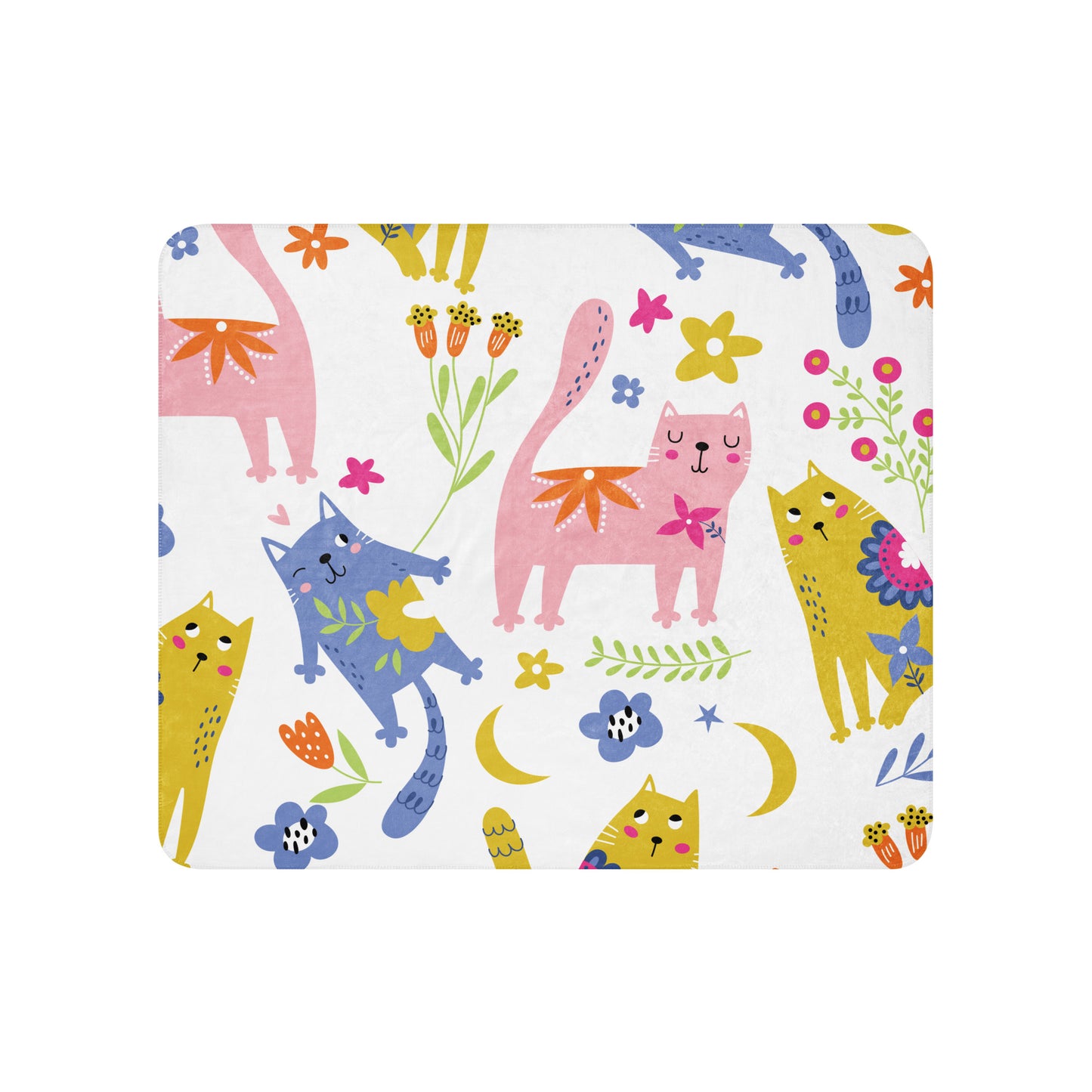 PLAYFUL KITTIES Sherpa Blanket - Premium Sherpa Blanket from The Wishful Fish Kids - Just $36! Shop now at The Wishful Fish Kids