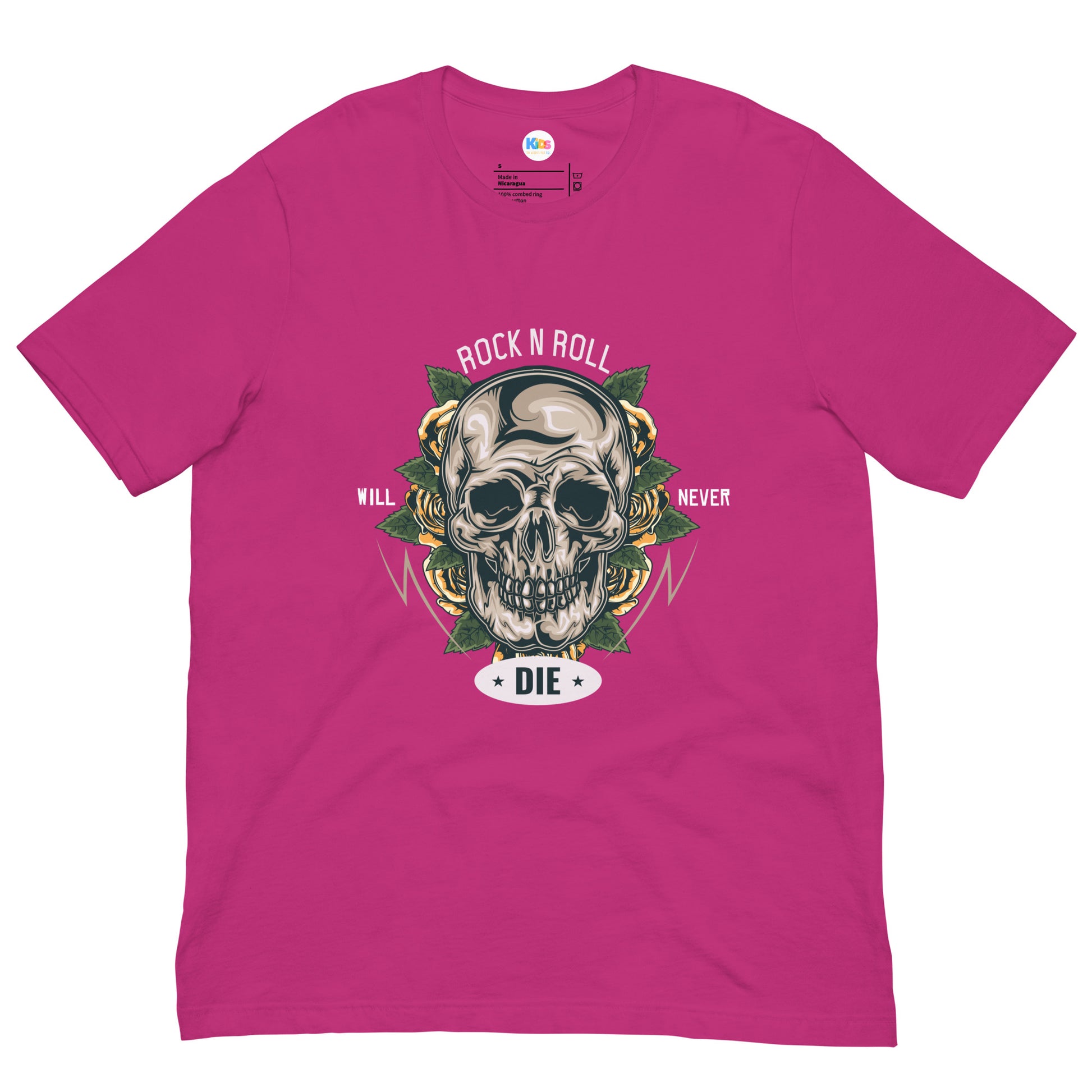 ROCK & ROLL Will NEVER DIE Unisex Tee - Premium Tee from The Wishful Fish Kids - Just $23! Shop now at The Wishful Fish Kids