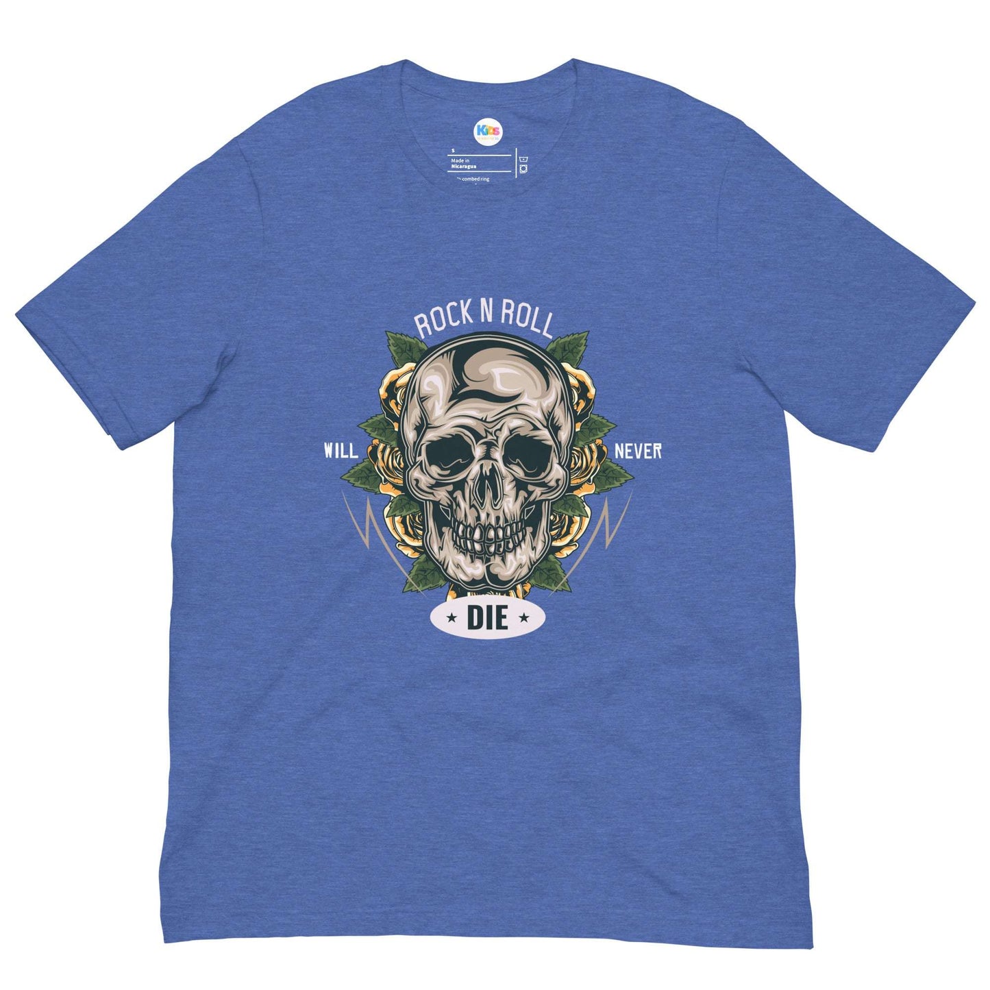 ROCK & ROLL Will NEVER DIE Unisex Tee - Premium Tee from The Wishful Fish Kids - Just $23! Shop now at The Wishful Fish Kids