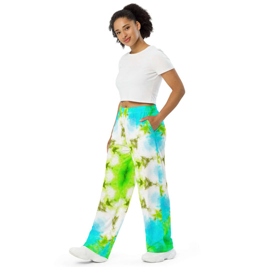 TIE DYE Unisex Wide Leg Pants - Premium Wide Leg Pants from The Wishful Fish Kids - Just $40! Shop now at The Wishful Fish Kids