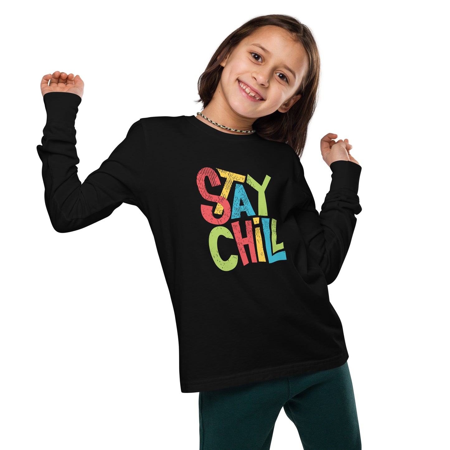 STAY CHILL Long Sleeve T Shirt - Premium Long Sleeve T Shirt from The Wishful Fish Kids - Just $29! Shop now at The Wishful Fish Kids