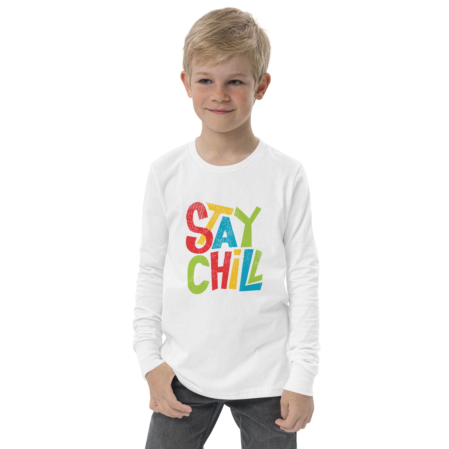 STAY CHILL Long Sleeve T Shirt - Premium Long Sleeve T Shirt from The Wishful Fish Kids - Just $29! Shop now at The Wishful Fish Kids