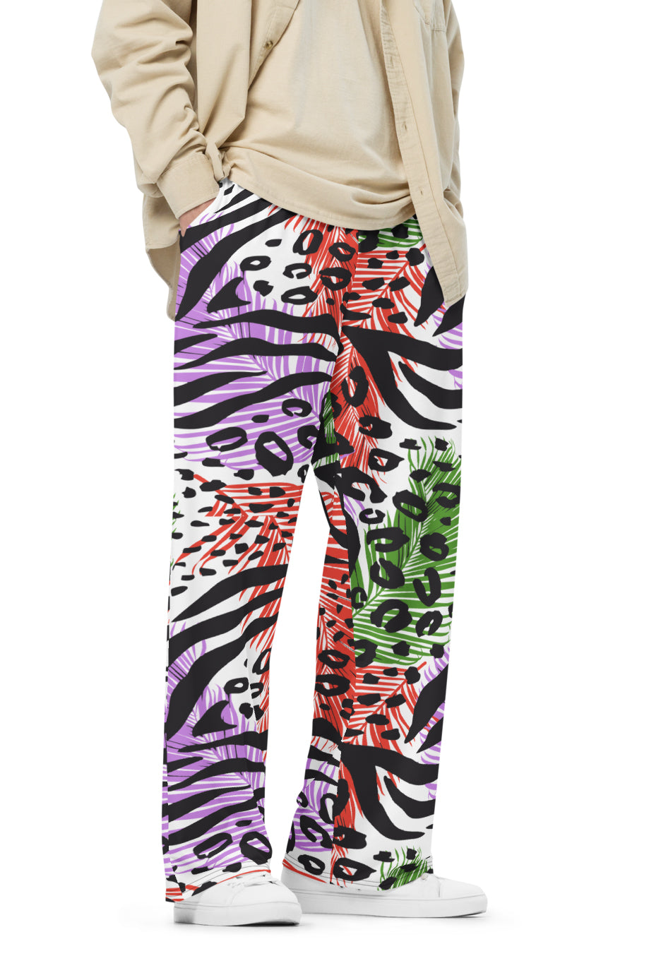 WILD ZEBRA Wide Leg Pants  — Bold Design and Adventure Ready!