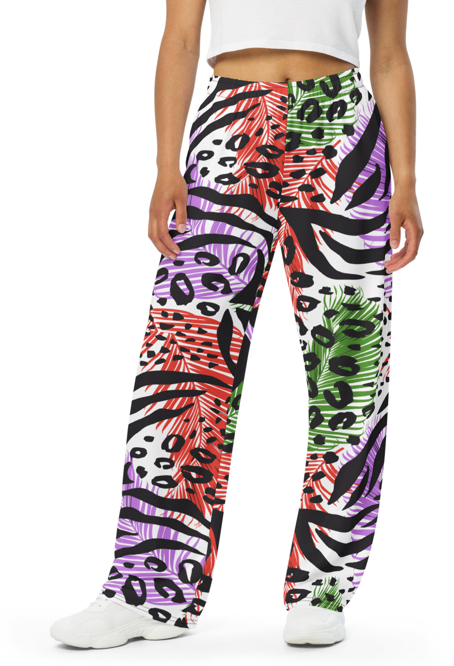 WILD ZEBRA Wide Leg Pants  — Bold Design and Adventure Ready!