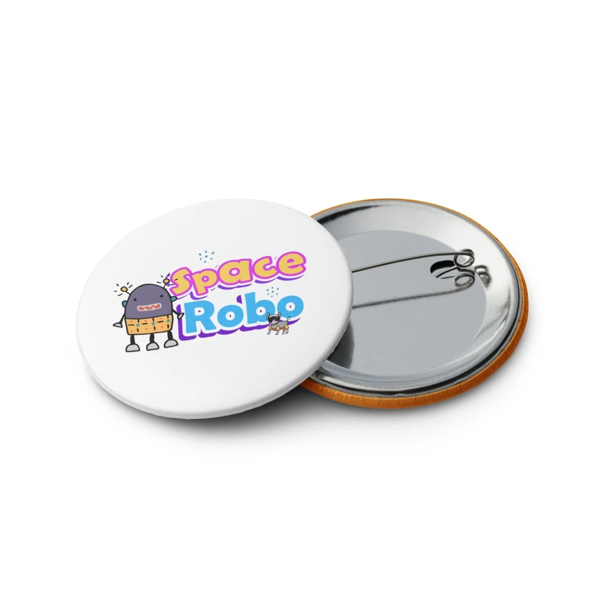 SPACE ROBOTS Pin Back Buttons  are made for space adventurers, future engineers, and collectors alike. SHOP Now at The Wishful Fish KIDS