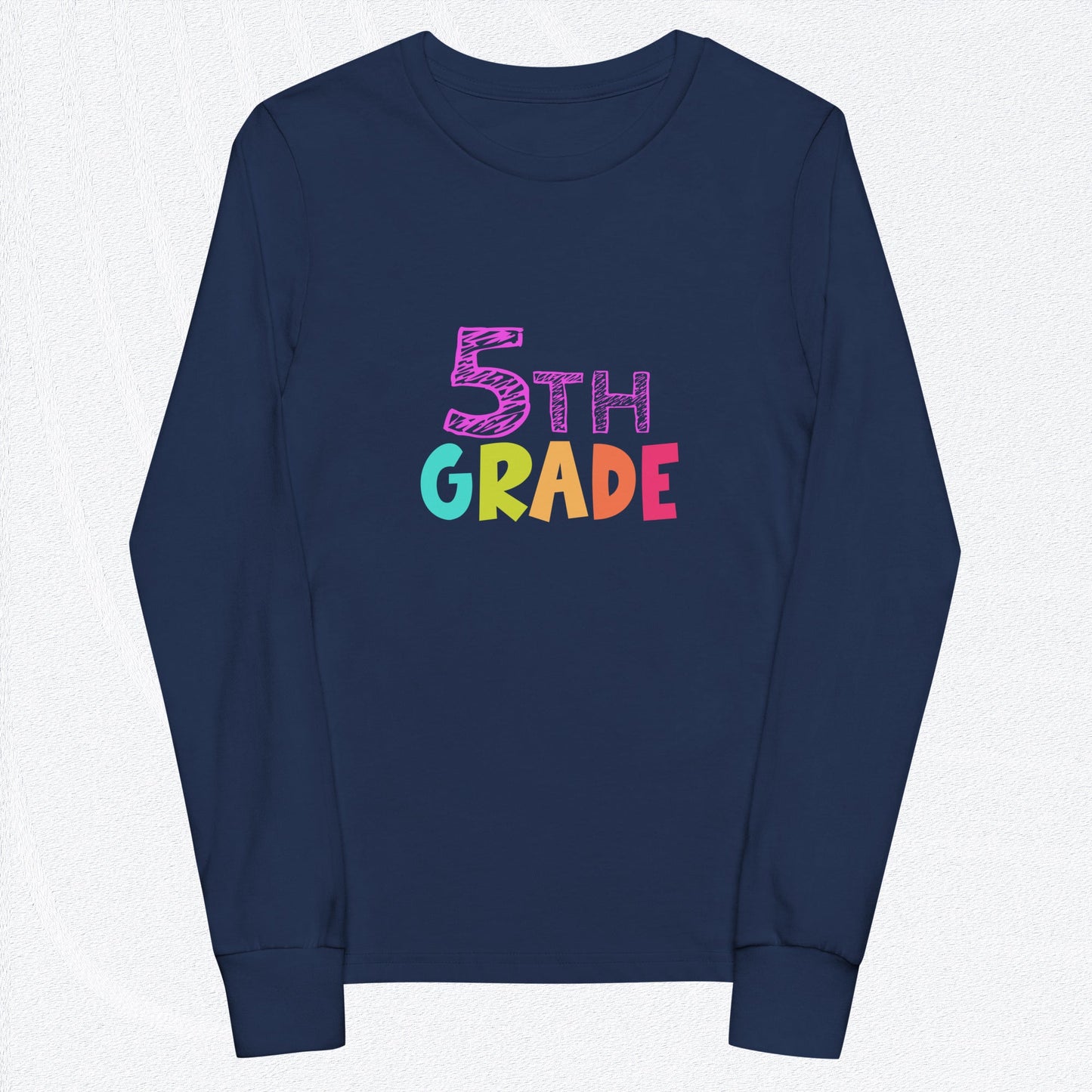 5th GRADE Youth Long Sleeve Tee - Sizes S-L - Premium Long Sleeve T-Shirt from The Wishful Fish Kids - Just $29.00! Shop now at The Wishful Fish Kids