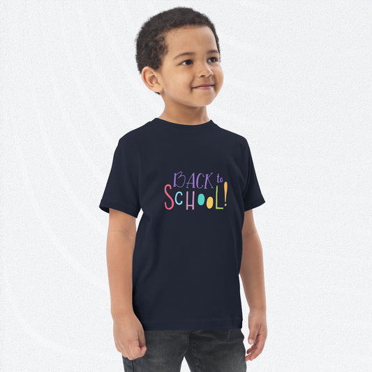 BACK TO SCHOOL Toddler Jersey T-shirt  Sizes 2-5/6 The Wishful Fish Kids