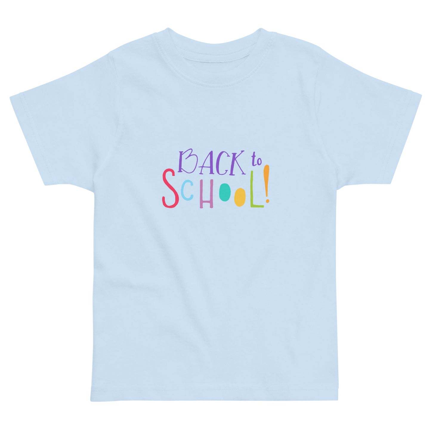 BACK TO SCHOOL Toddler Jersey T-shirt  Sizes 2-5/6 - Premium T-Shirt from The Wishful Fish Kids - Just $27.00! Shop now at The Wishful Fish Kids