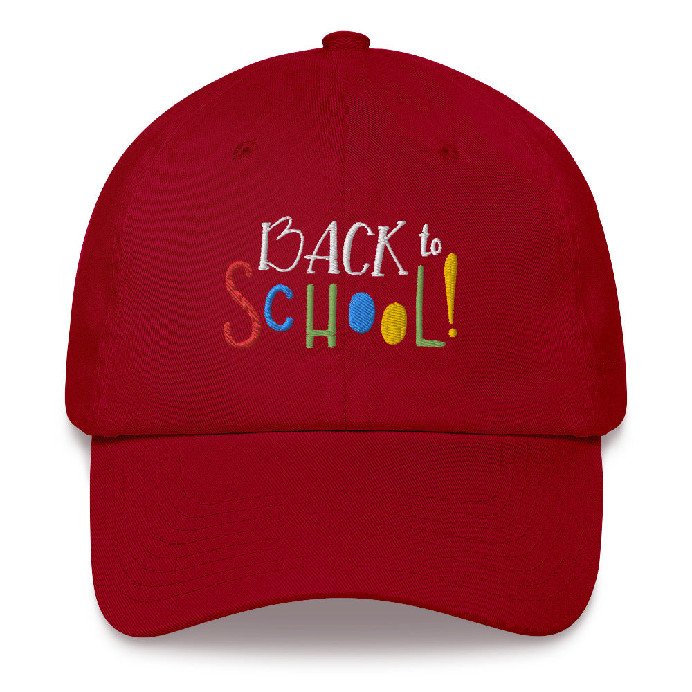 BACK To SCHOOL Baseball Cap - Premium Baseball Cap from The Wishful Fish Kids - Just $33.00! Shop now at The Wishful Fish Kids