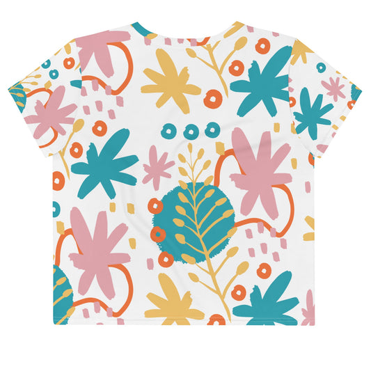 BOTANICAL All-Over Print Crop Tee - Sizes S-3XL - Premium Cropped Tee from The Wishful Fish Kids - Just $34.00! Shop now at The Wishful Fish Kids