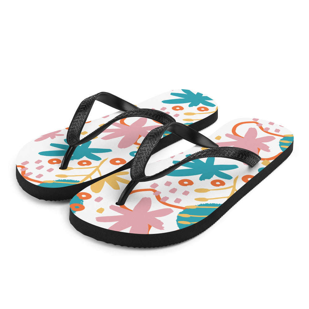 BOTANICAL PATTERN Flip-Flops - Sizes S-L - Premium Flip Flops from The Wishful Fish Kids - Just $26.00! Shop now at The Wishful Fish Kids