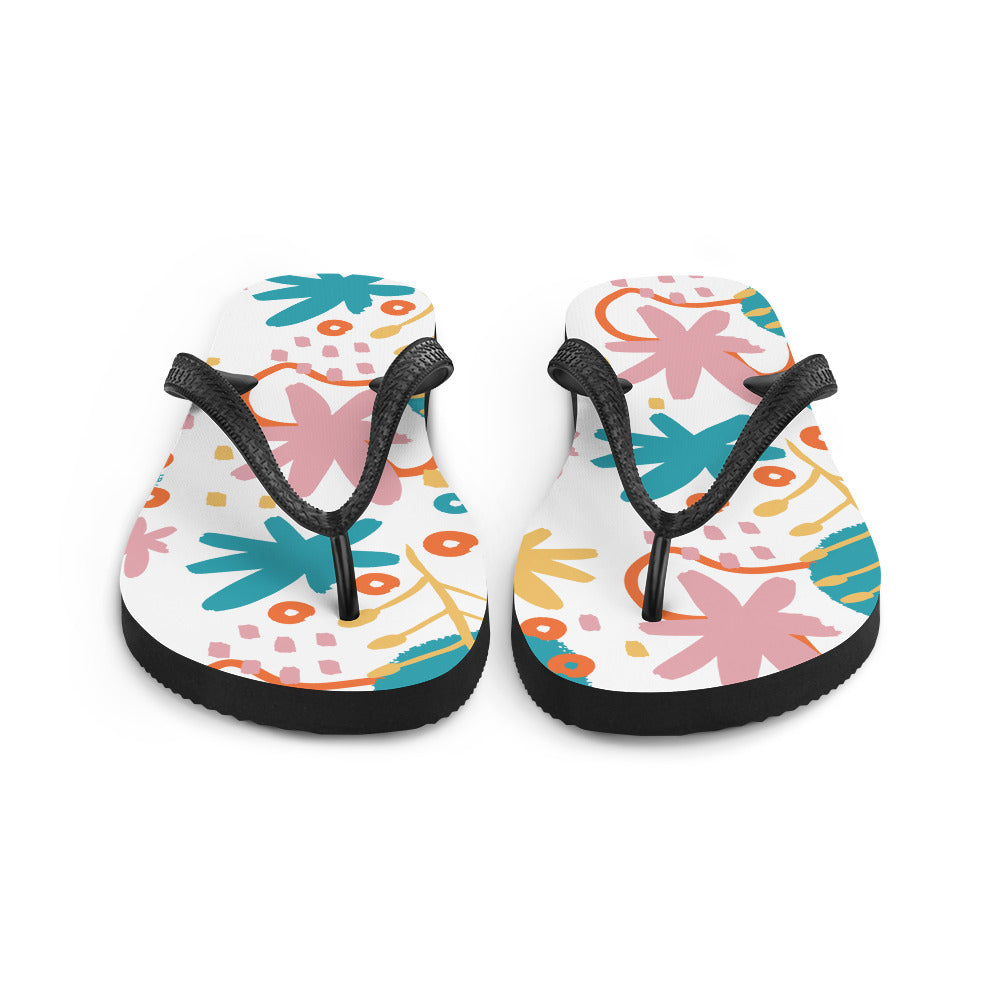 BOTANICAL PATTERN Flip-Flops - Sizes S-L - Premium Flip Flops from The Wishful Fish Kids - Just $26.00! Shop now at The Wishful Fish Kids