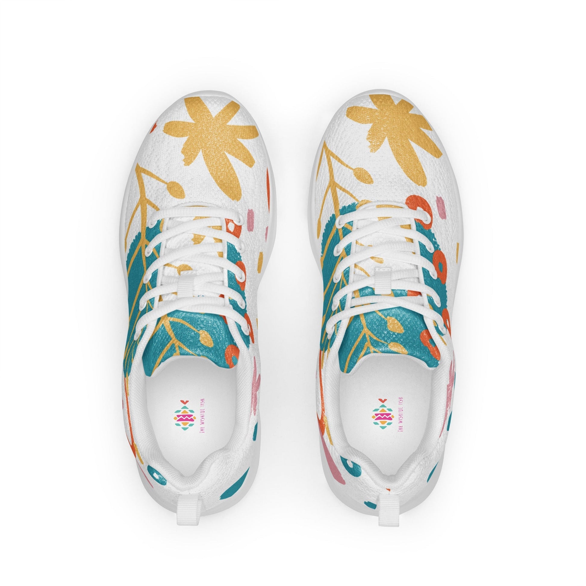 BOTANICAL PATTERN Girls Athletic Shoes - Sizes 5-12 - Premium Athletic Shoes from The Wishful Fish Kids - Just $61.00! Shop now at The Wishful Fish Kids