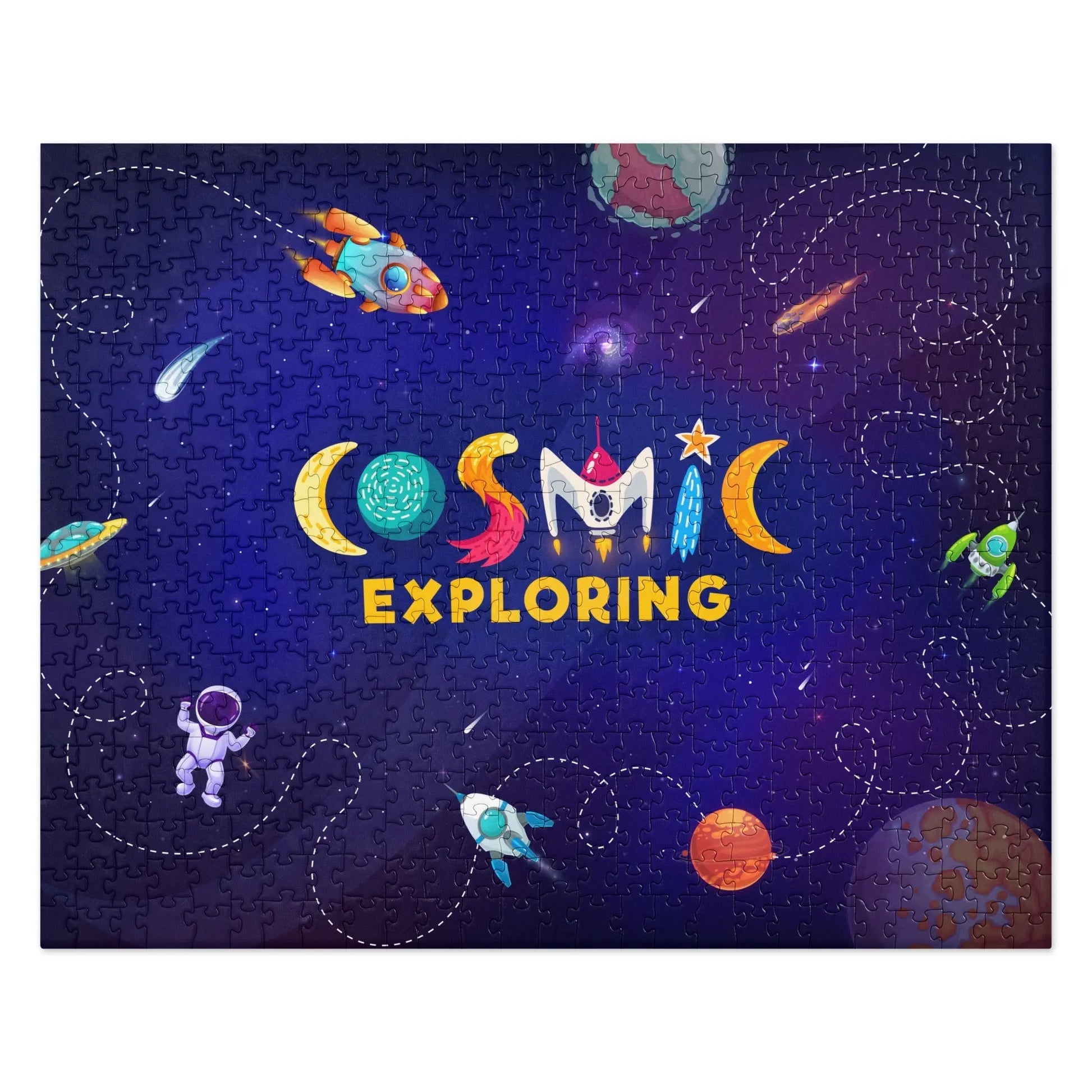 SHOP NOW at The Wishful Fish KIDS. Blast off with your friends with out-of-this-world fun COSMIC Jigsaw Puzzle!