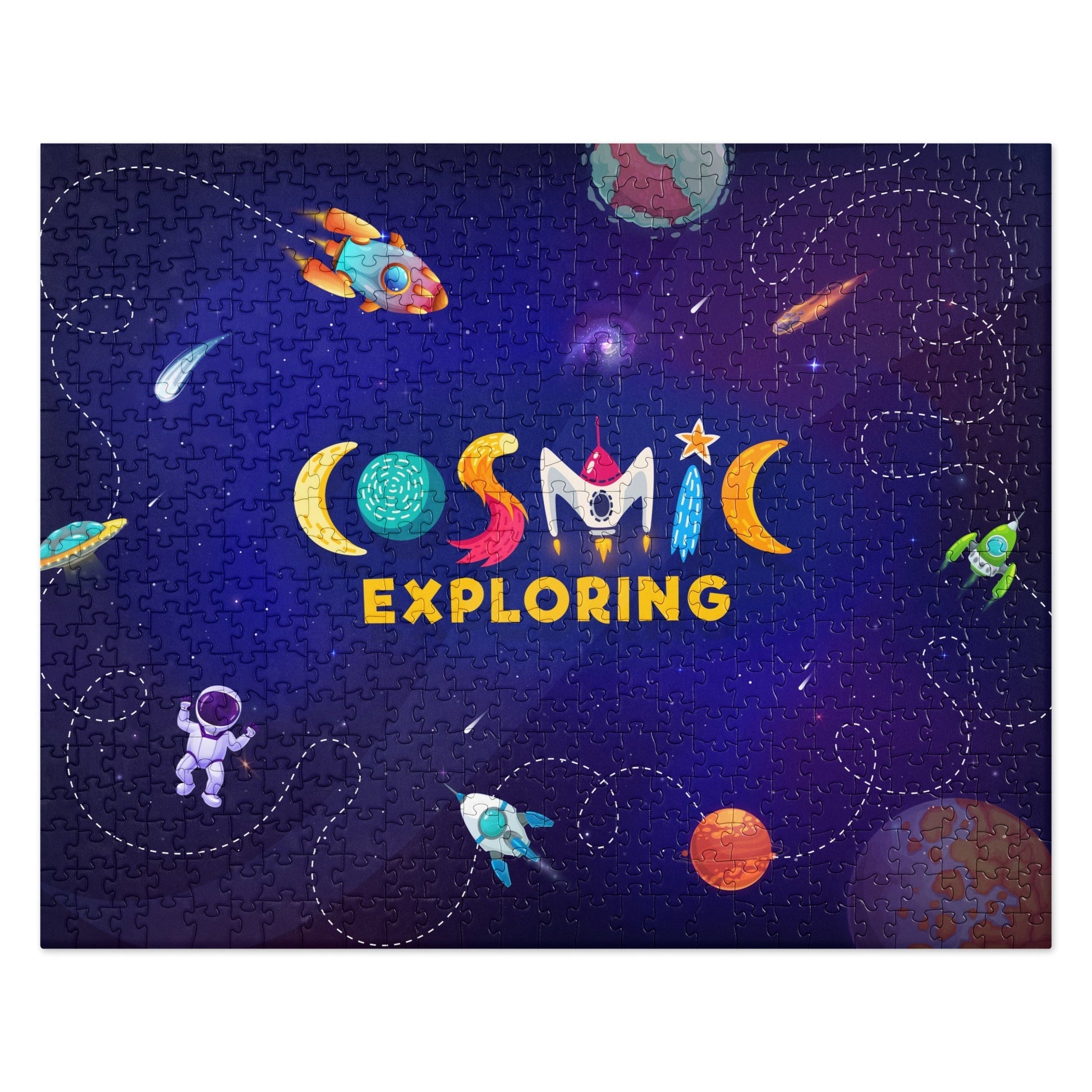 SHOP NOW at The Wishful Fish KIDS. Blast off with your friends with out-of-this-world fun COSMIC Jigsaw Puzzle!