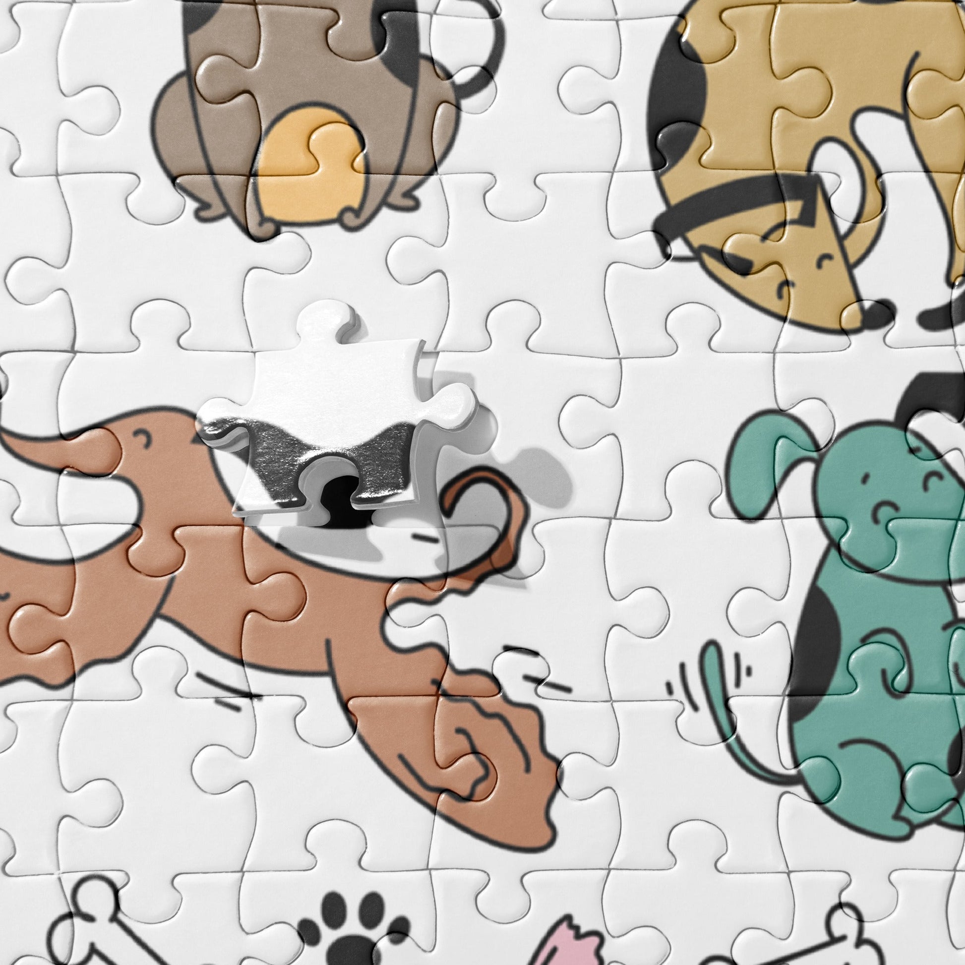 CUTE DOGS Jigsaw Puzzle - 520 Pieces - Premium Jigsaw Puzzle from The Wishful Fish Kids - Just $38.00! Shop now at The Wishful Fish Kids