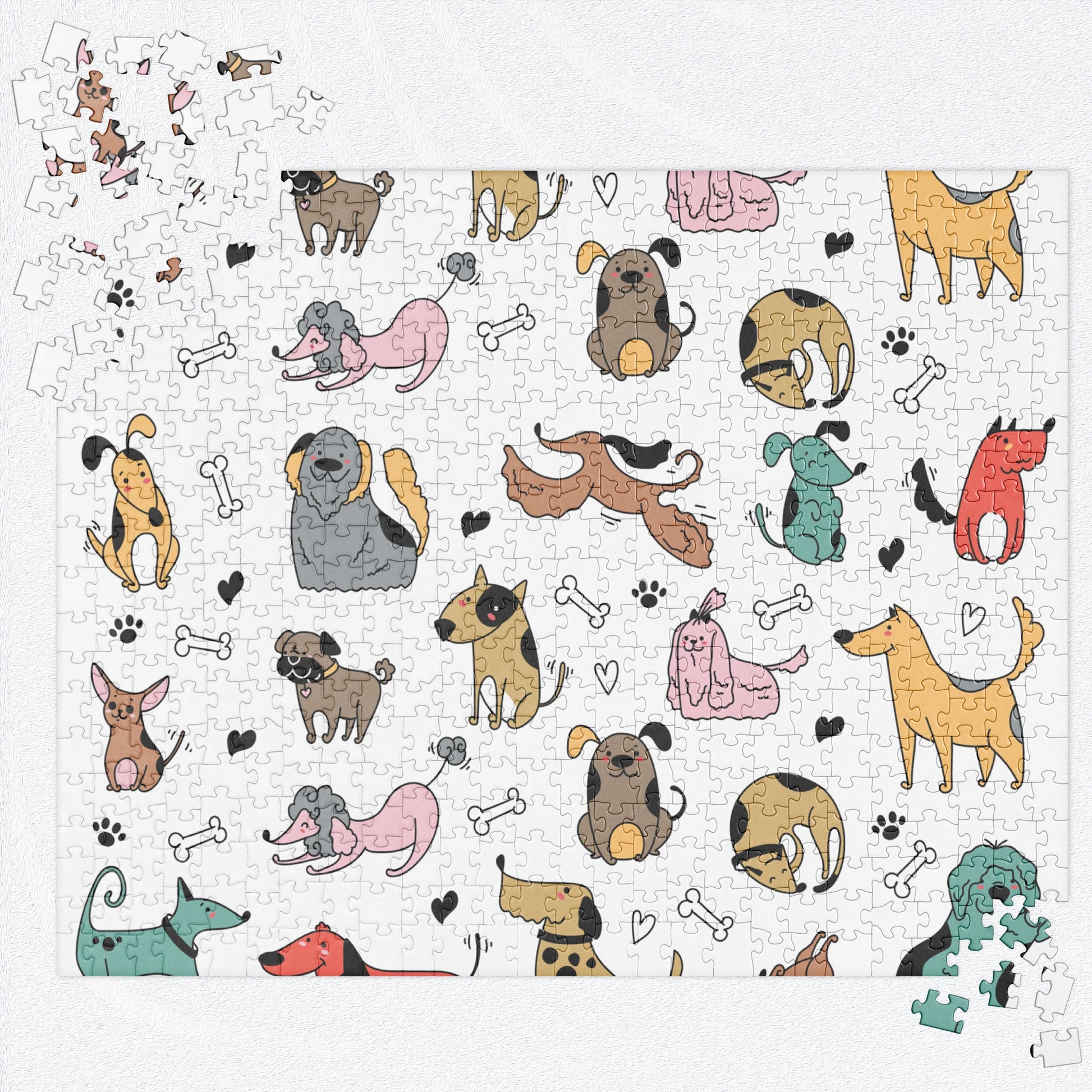 CUTE DOGS Jigsaw Puzzle - 520 Pieces - Premium Jigsaw Puzzle from The Wishful Fish Kids - Just $38.00! Shop now at The Wishful Fish Kids