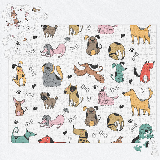 CUTE DOGS Jigsaw Puzzle - 520 Pieces - Premium Jigsaw Puzzle from The Wishful Fish Kids - Just $38.00! Shop now at The Wishful Fish Kids