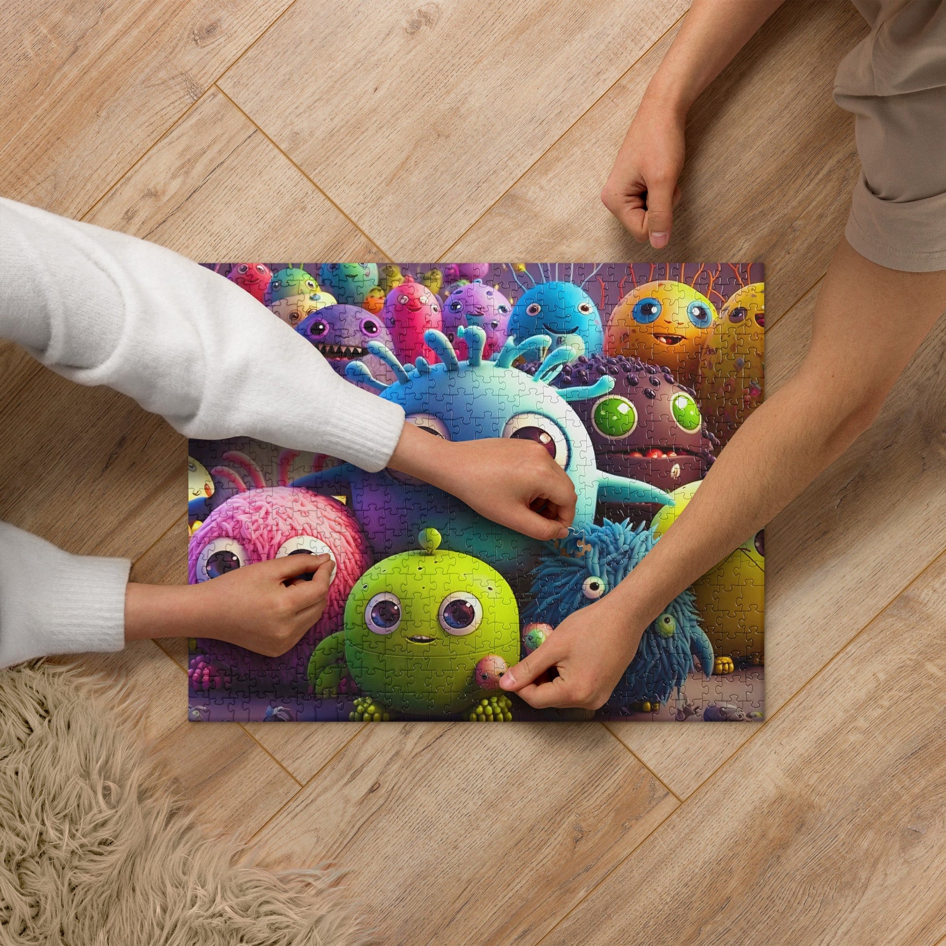 CUTE MONSTERS Jigsaw Puzzle  520 Pieces - Premium Jigsaw Puzzle from The Wishful Fish Kids - Just $38.00! Shop now at The Wishful Fish Kids