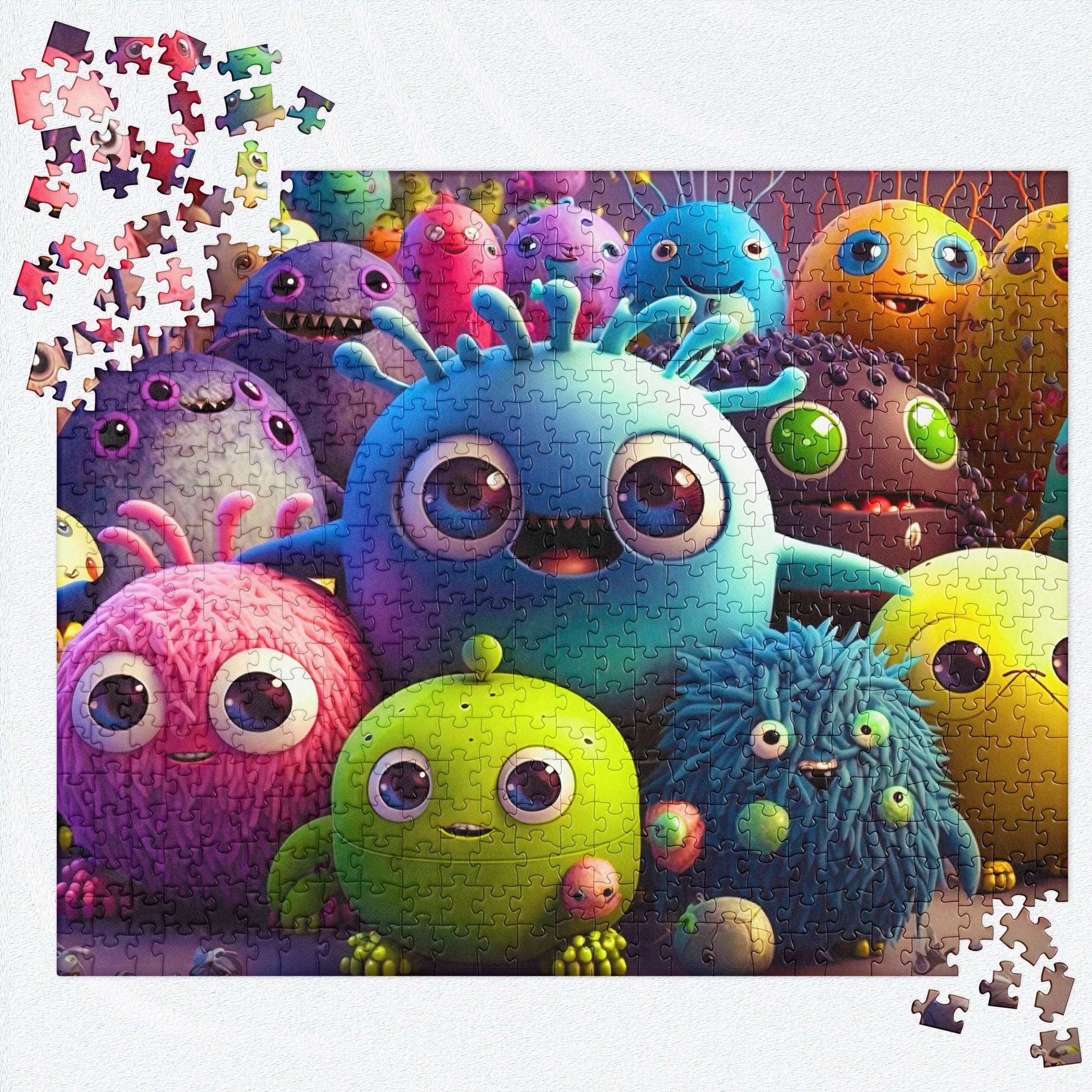 CUTE MONSTERS Jigsaw Puzzle  520 Pieces - Premium Jigsaw Puzzle from The Wishful Fish Kids - Just $38.00! Shop now at The Wishful Fish Kids