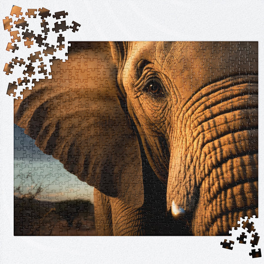 ELEPHANT SAFARI Jigsaw Puzzle - 520 Pieces - Premium Jigsaw Puzzle from The Wishful Fish Kids - Just $38.00! Shop now at The Wishful Fish Kids