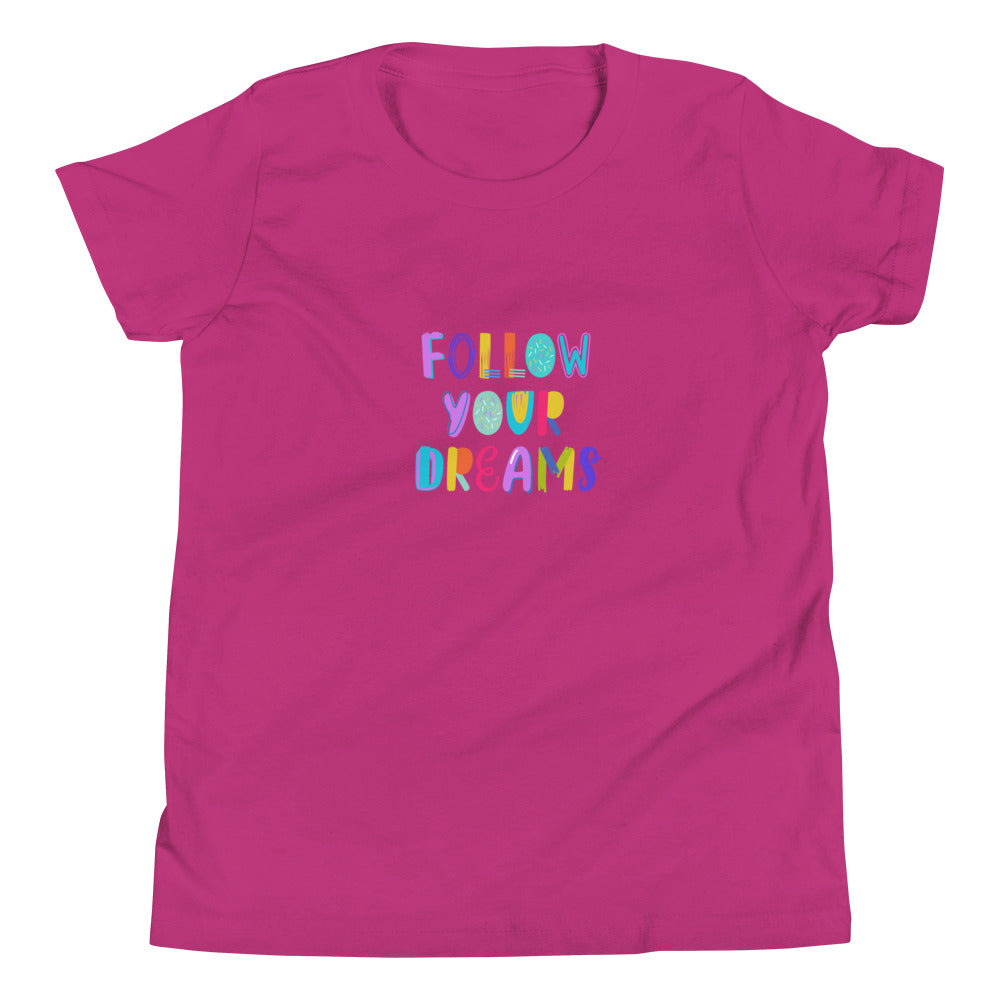 FOLLOW YOUR DREAMS Youth T-Shirt  Sizes S-XL - Premium T-Shirt from The Wishful Fish Kids - Just $28.00! Shop now at The Wishful Fish Kids