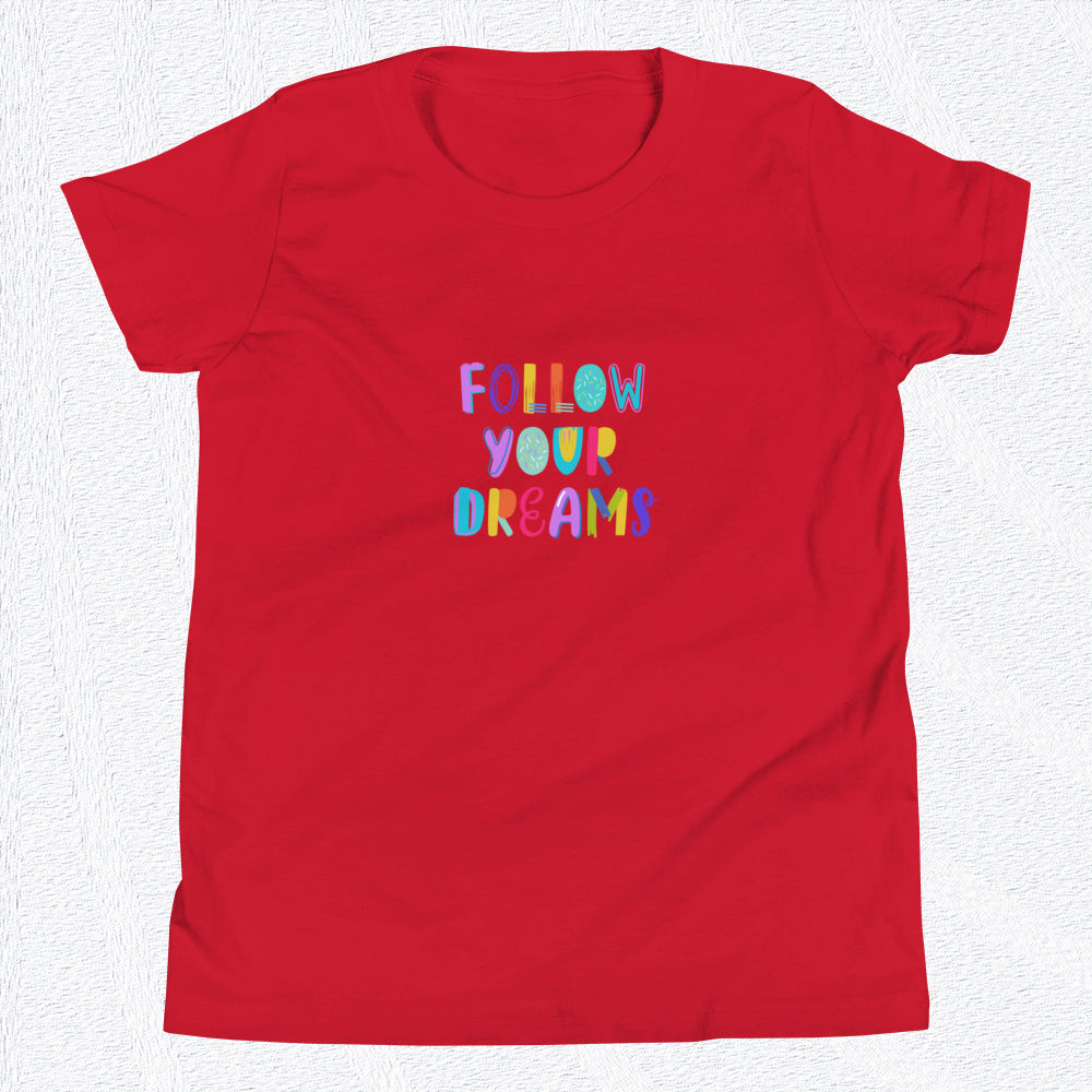 FOLLOW YOUR DREAMS Youth T-Shirt  Sizes S-XL The Wishful Fish Kids