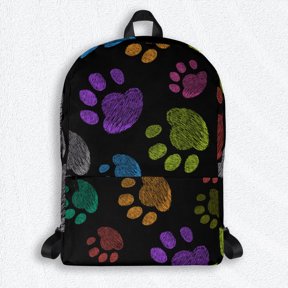 FUN PAW PRINTS Backpack - Premium Backpack from The Wishful Fish Kids - Just $48.00! Shop now at The Wishful Fish Kids