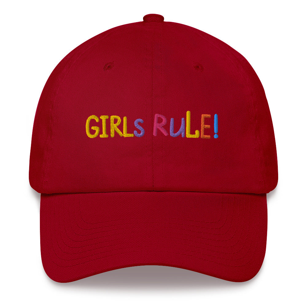 GIRLS RULE Baseball Cap - Premium Baseball Cap from The Wishful Fish Kids - Just $28.50! Shop now at The Wishful Fish Kids