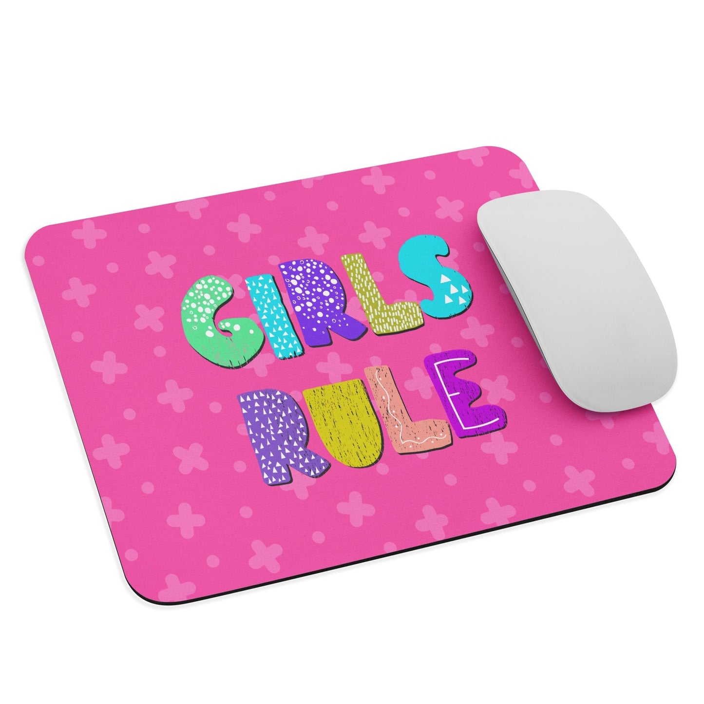 GIRLS RULE Mouse Pad - Premium Mouse Pad from The Wishful Fish Kids - Just $19.00! Shop now at The Wishful Fish Kids