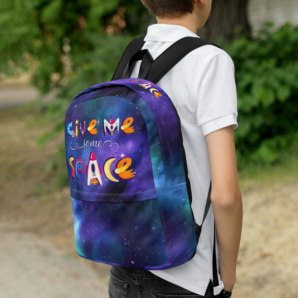 GIVE ME SPACE Backpack - Premium Backpack from The Wishful Fish Kids - Just $48.00! Shop now at The Wishful Fish Kids