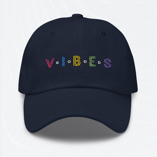 GOOD VIBES Baseball Cap - Unisex - Premium Baseball Cap from The Wishful Fish Kids - Just $33.00! Shop now at The Wishful Fish Kids