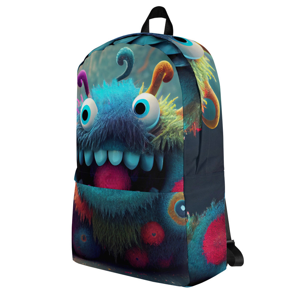 HAPPY MONSTER Backpack - Premium Backpack from The Wishful Fish Kids - Just $48.00! Shop now at The Wishful Fish Kids