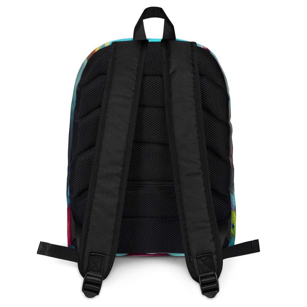 HAPPY MONSTER Backpack - Premium Backpack from The Wishful Fish Kids - Just $48.00! Shop now at The Wishful Fish Kids