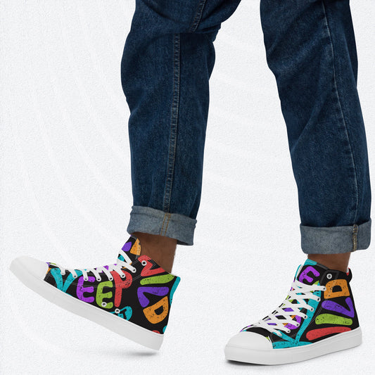 KEEP IT WILD Boy's High Top Canvas Shoes  Sizes 5-13 - Premium Shoes from The Wishful Fish Kids - Just $61! Shop now at The Wishful Fish Kids