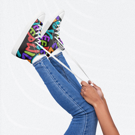 KEEP IT WILD Girls’s High Top Canvas Shoes - Sizes 5-12 - Premium Canvas Shoes from The Wishful Fish Kids - Just $58.00! Shop now at The Wishful Fish Kids