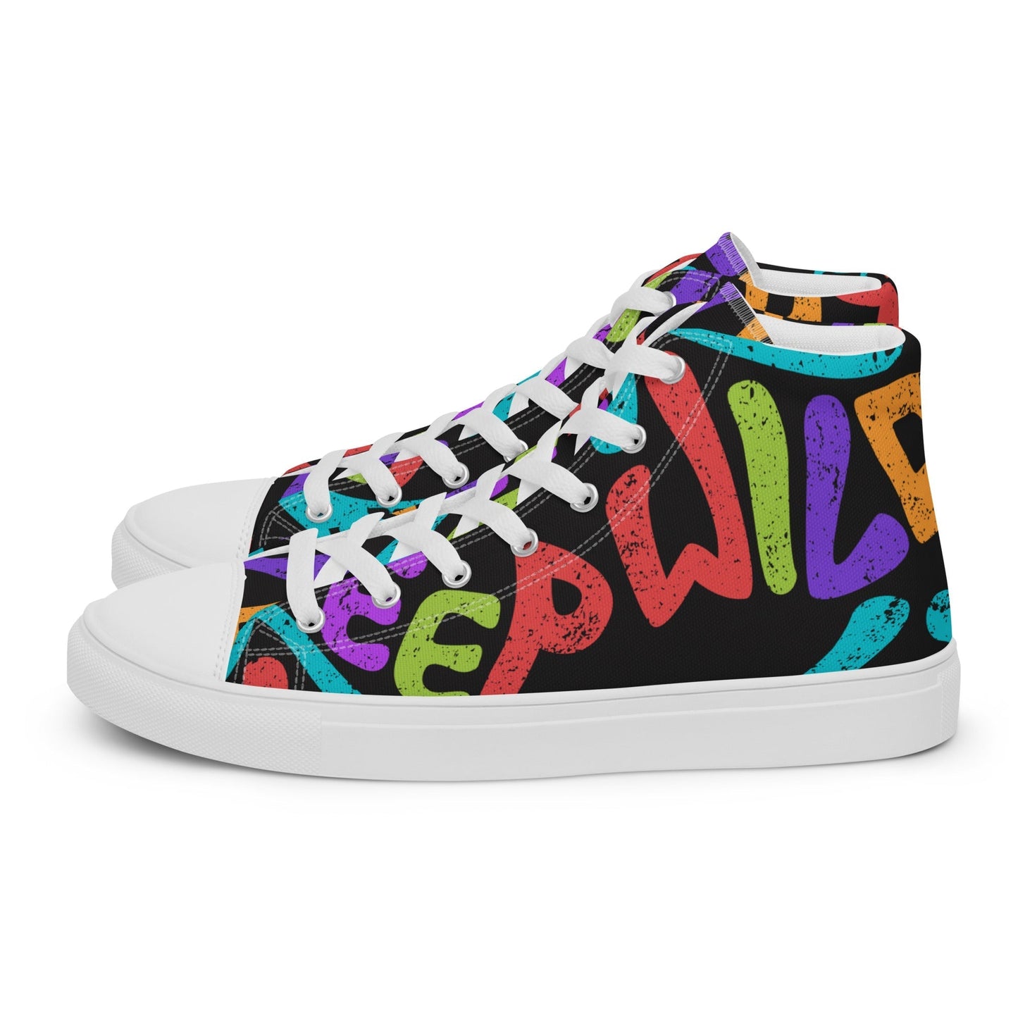 KEEP IT WILD Girls’s High Top Canvas Shoes - Sizes 5-12 - Premium Canvas Shoes from The Wishful Fish Kids - Just $58.00! Shop now at The Wishful Fish Kids