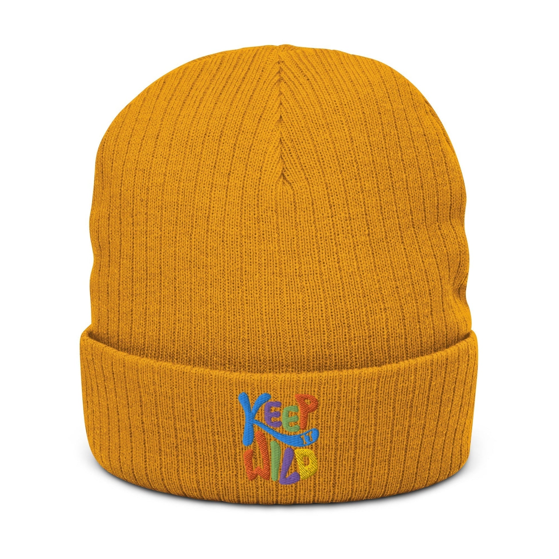 KEEP IT WILD Ribbed Knit Beanie - Unisex - Premium Beanie Hat from The Wishful Fish Kids - Just $28.00! Shop now at The Wishful Fish Kids