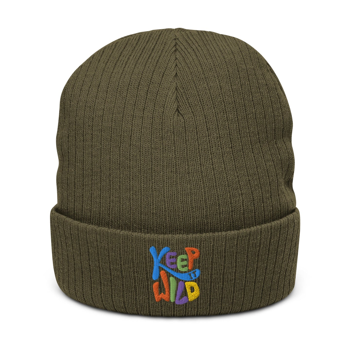 KEEP IT WILD Ribbed Knit Beanie - Unisex - Premium Beanie Hat from The Wishful Fish Kids - Just $28.00! Shop now at The Wishful Fish Kids