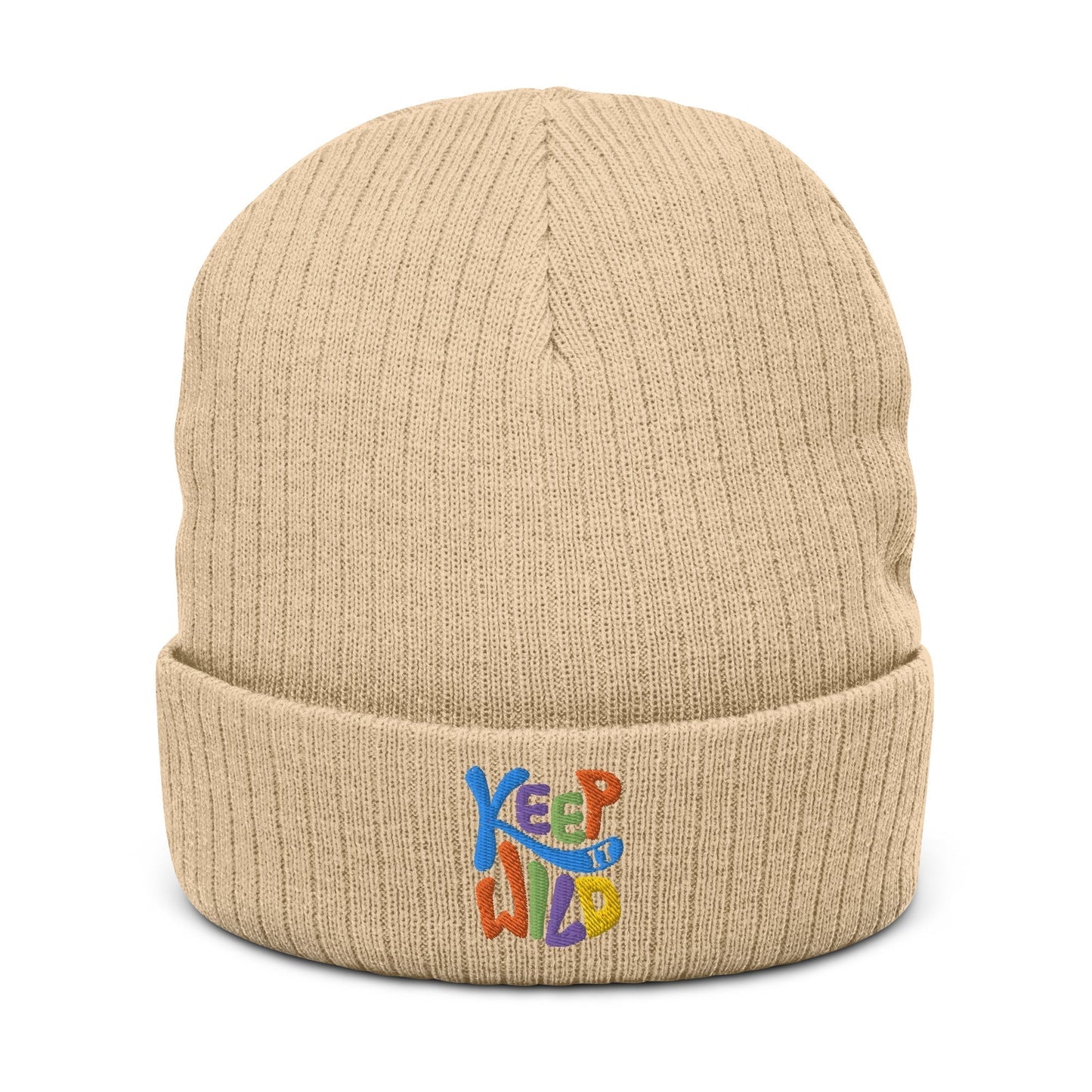 KEEP IT WILD Ribbed Knit Beanie - Unisex - Premium Beanie Hat from The Wishful Fish Kids - Just $28.00! Shop now at The Wishful Fish Kids