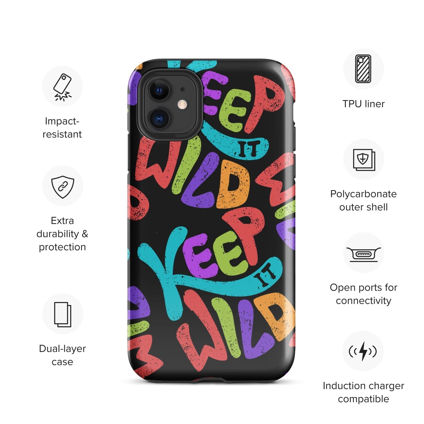 KEEP IT WILD Tough Case for iPhone® - Premium iPhone® Case from The Wishful Fish Kids - Just $28.00! Shop now at The Wishful Fish Kids