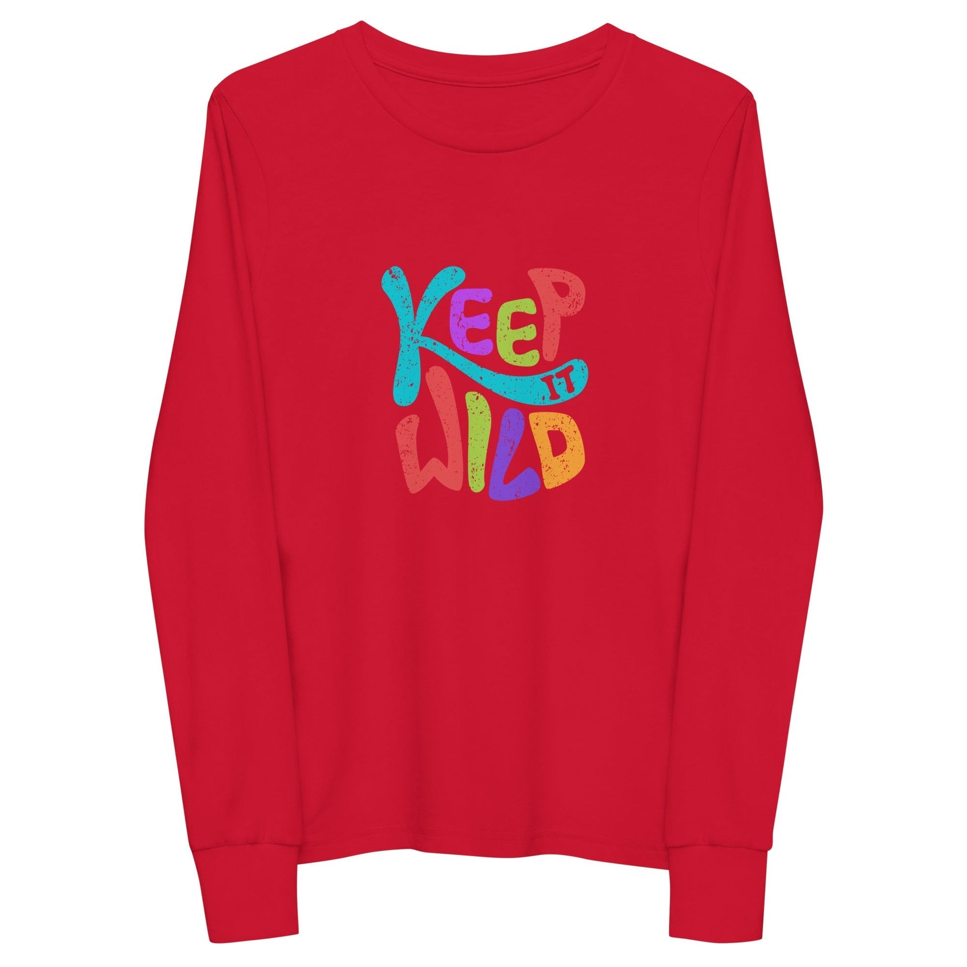 KEEP IT WILD Youth Long Sleeve T Shirt  Sizes S-L - Premium Long Sleeve T-Shirt from The Wishful Fish Kids - Just $29.00! Shop now at The Wishful Fish Kids